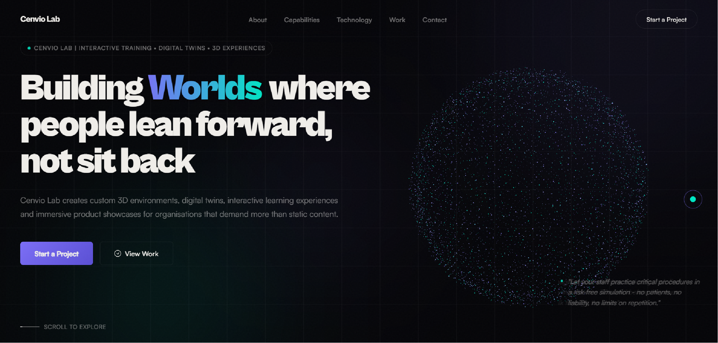 Cenvio Lab Website Design