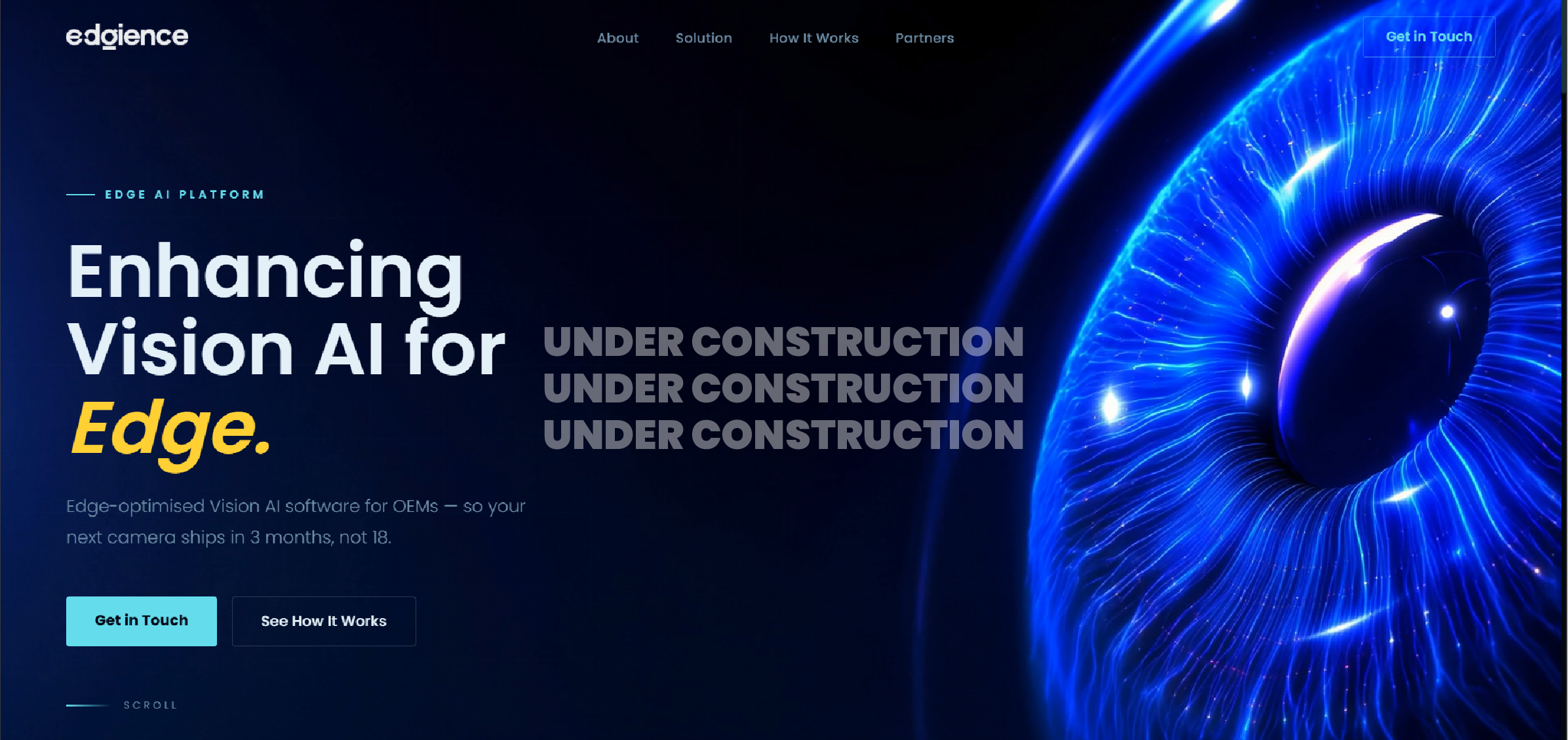 Edgience AI Website Design